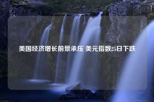 美国经济增长前景承压 美元指数25日下跌